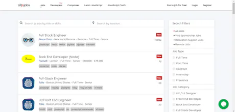 All JavaScript Jobs gallery image