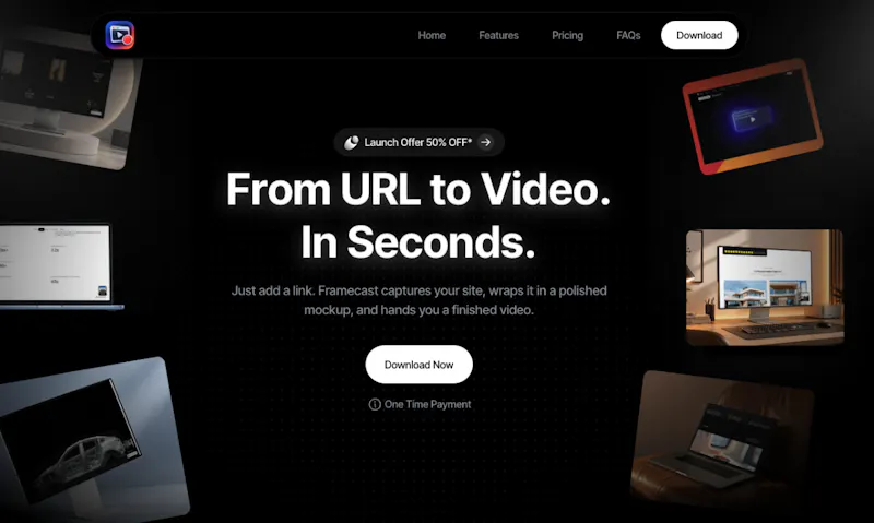 Framecast — Turn Any Website Into Video screenshot 1