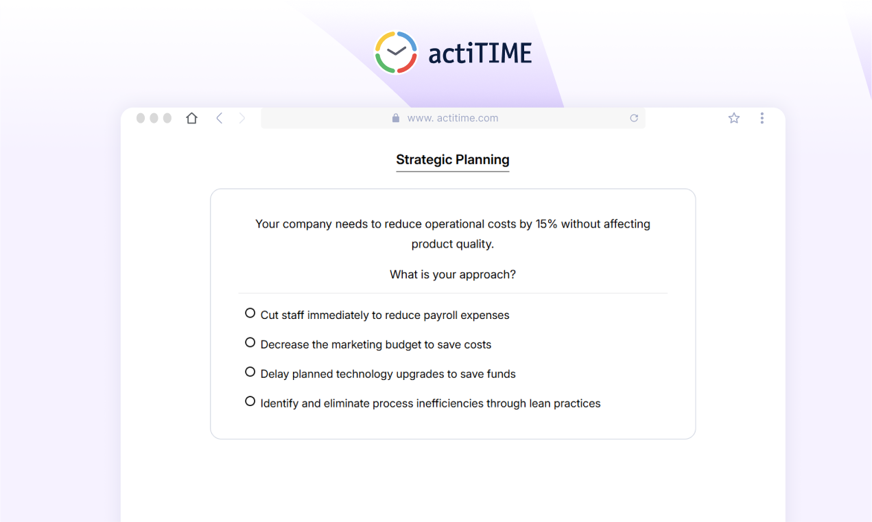 Actitime Ops Management -certificering - Ontdek hoe sterk uw vaardigheden op het gebied van operations management zijn media 2