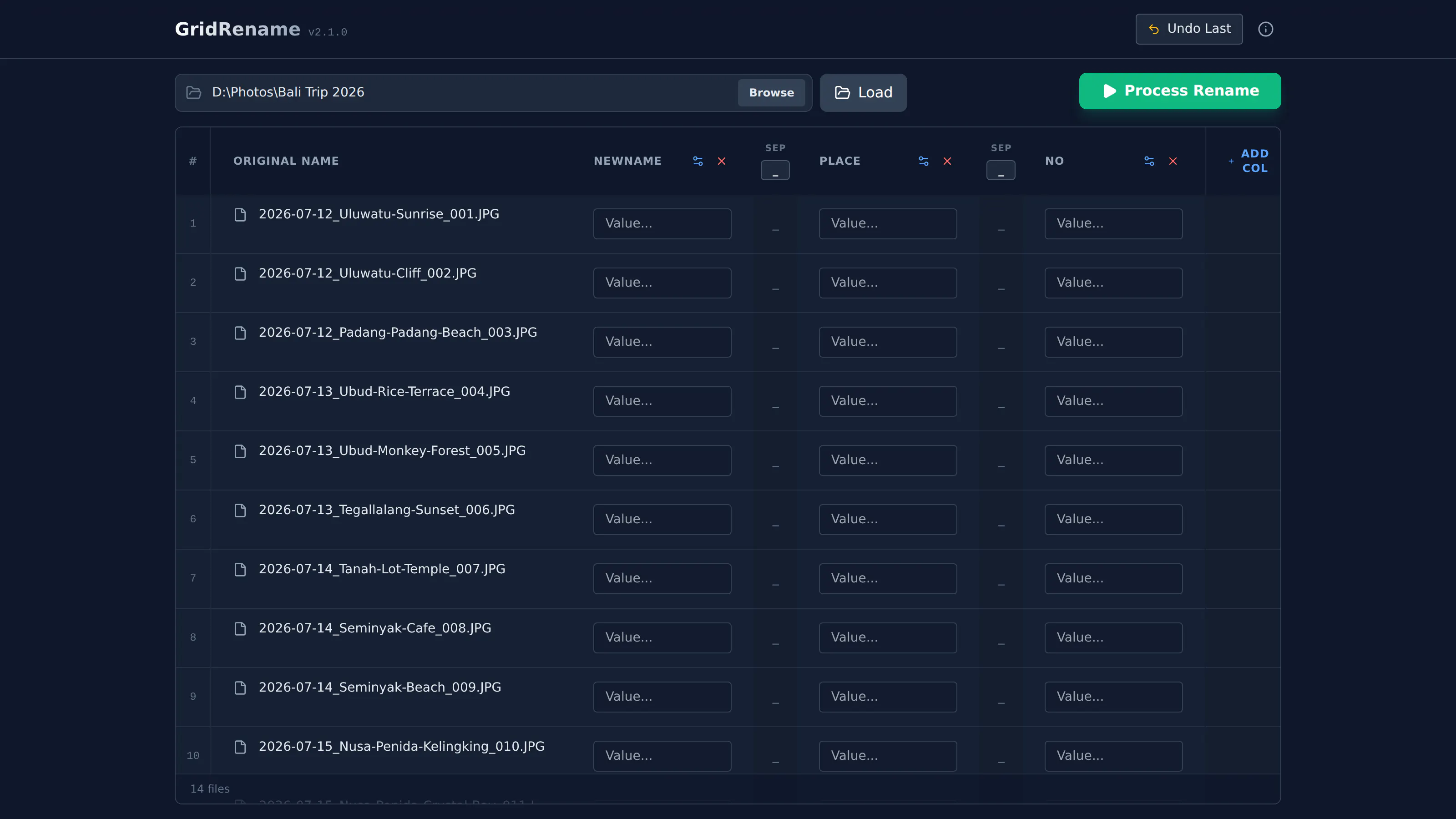 GridRename gallery image