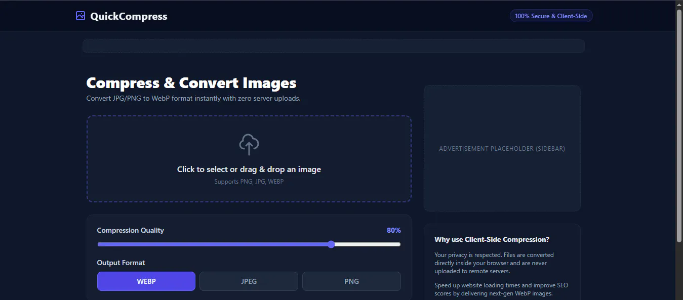 Free Image Compressor & WebP Converter