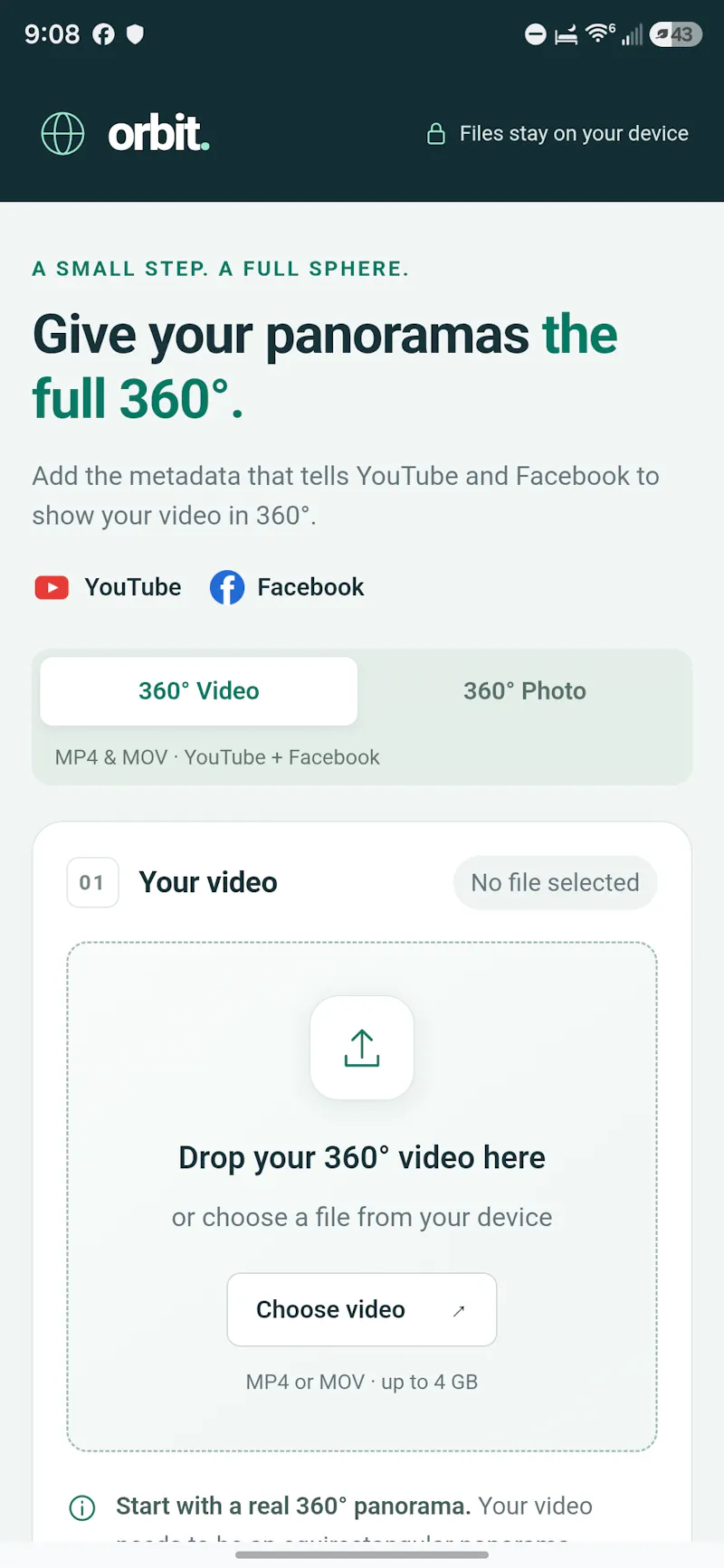 360º Photo Converter screenshot 2