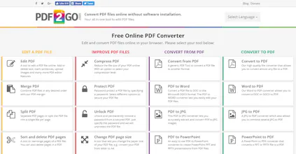 PDF2GO gallery image
