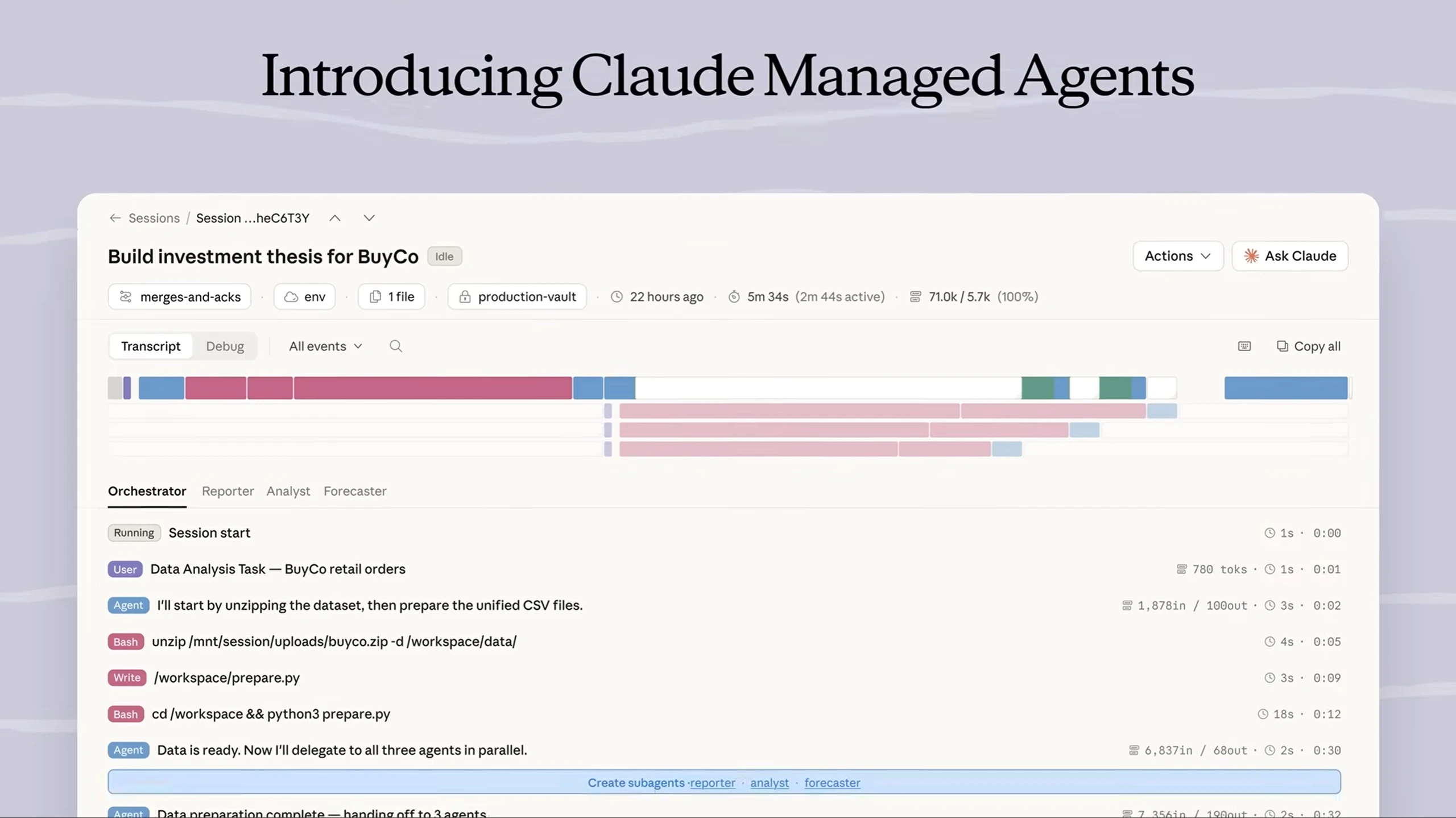 Claude Managed Agents screenshot 2