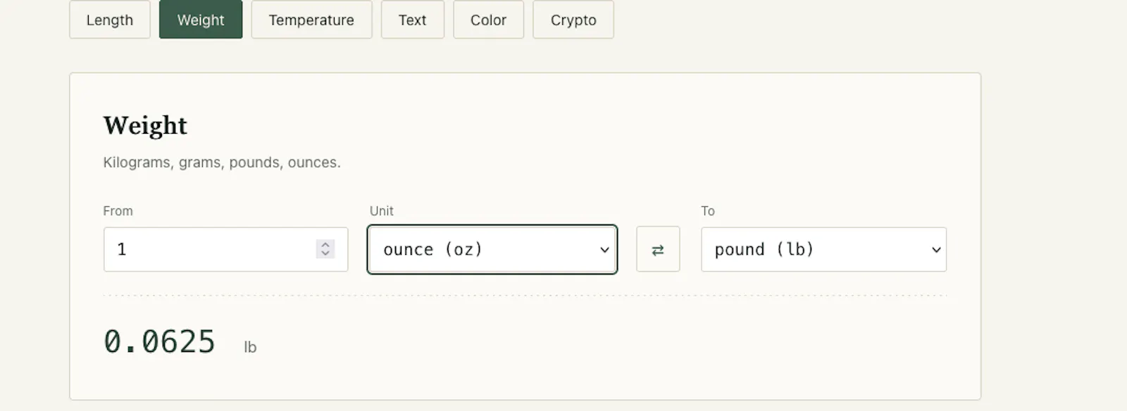 QuickConvert screenshot 2