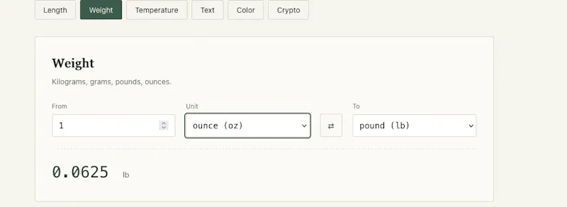 QuickConvert screenshot 2