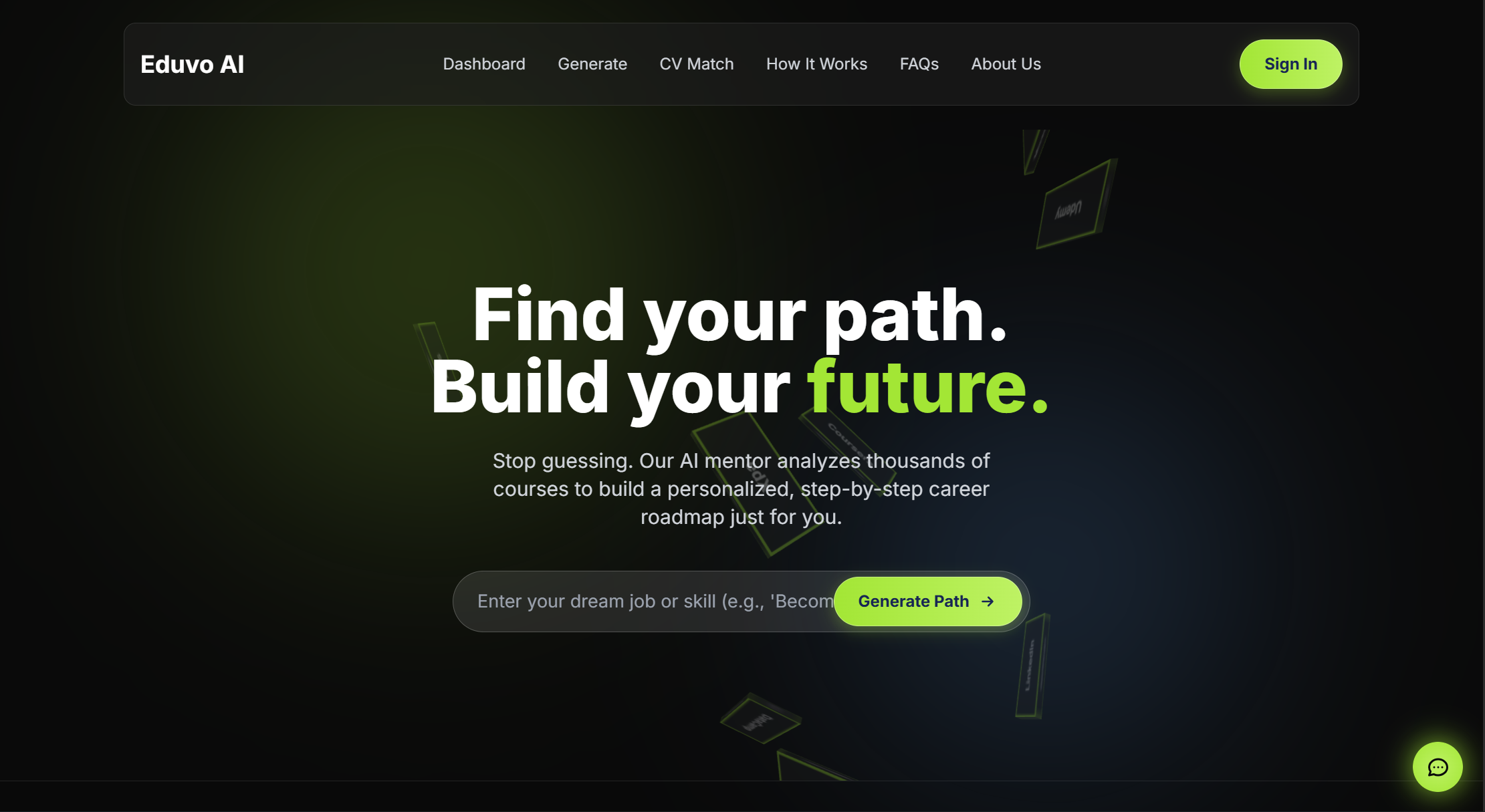 Eduvo AI - Main product screenshot demonstrating key features and user interface