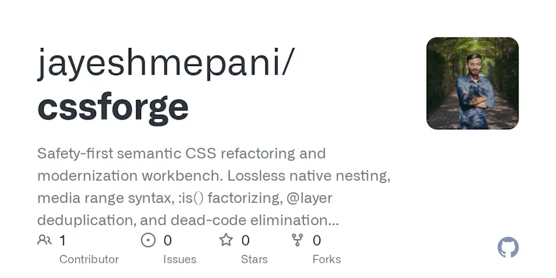 CSSForge screenshot 1