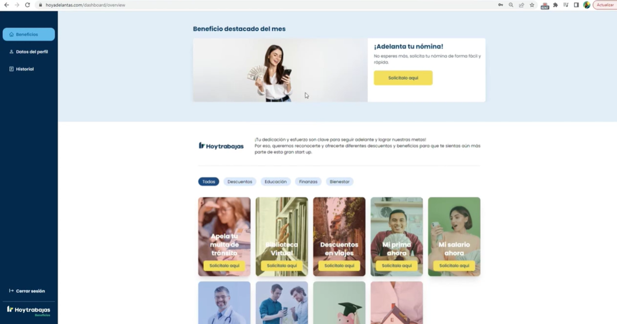 HoyTrabajas Benefits 