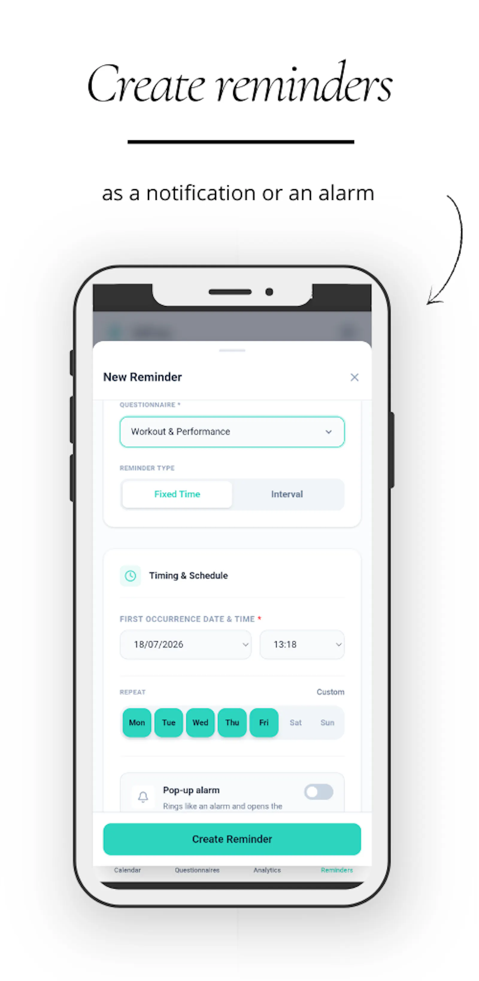 Self Log screenshot 1