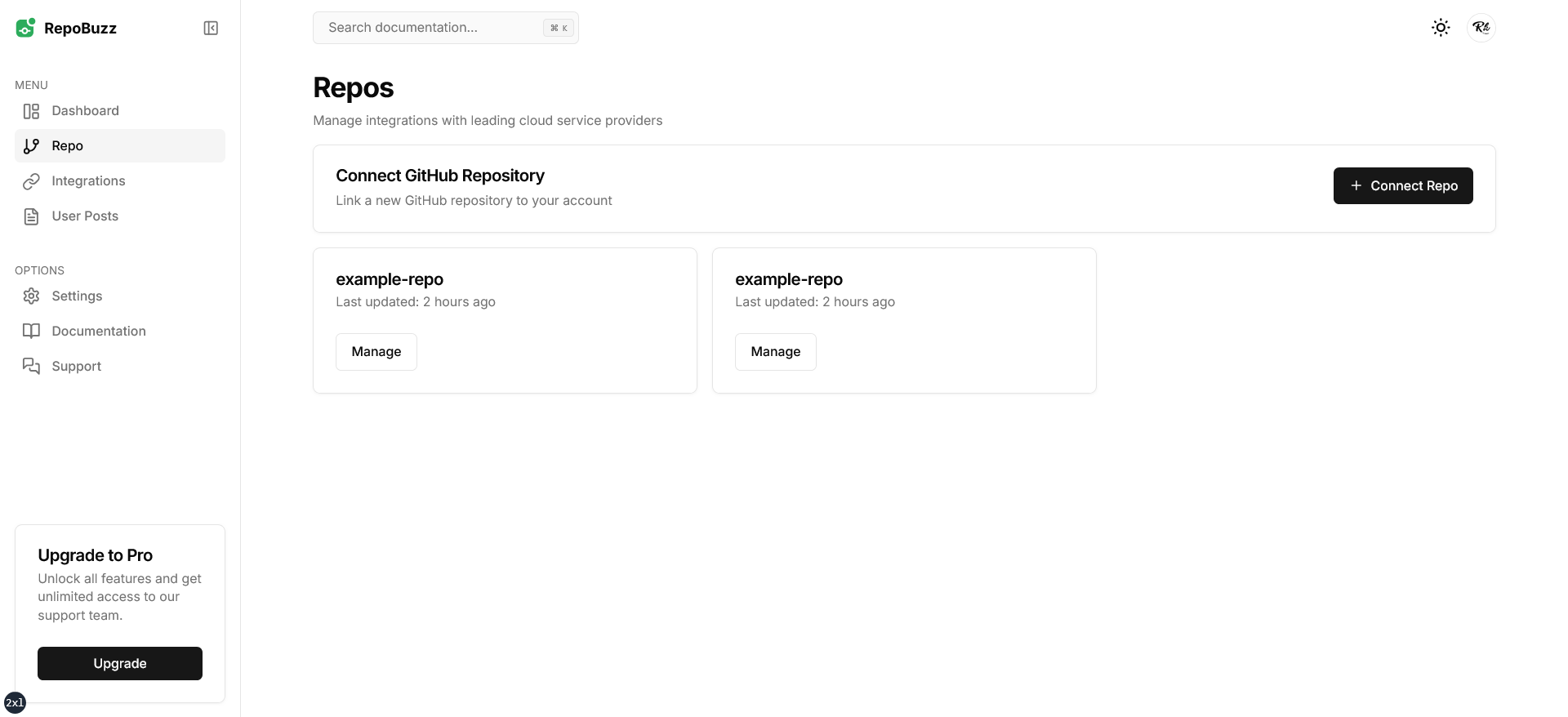Repobuzz - Repo etkinliğinizi sosyal medya bağırışlarına dönüştürün medya 2