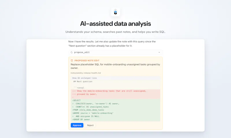 Stela — Data Analysis Workspace screenshot 2