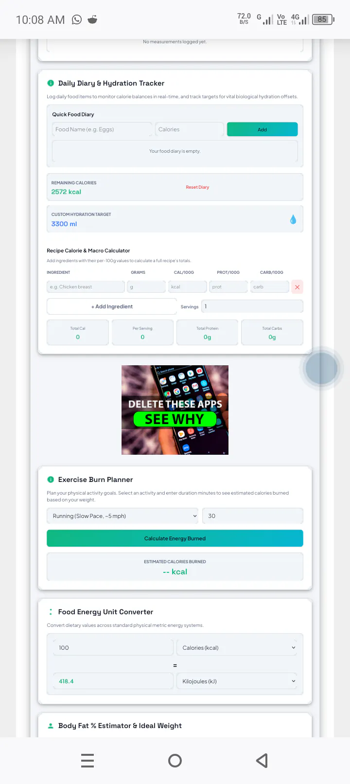 Calorie Calculator & TDEE gallery image