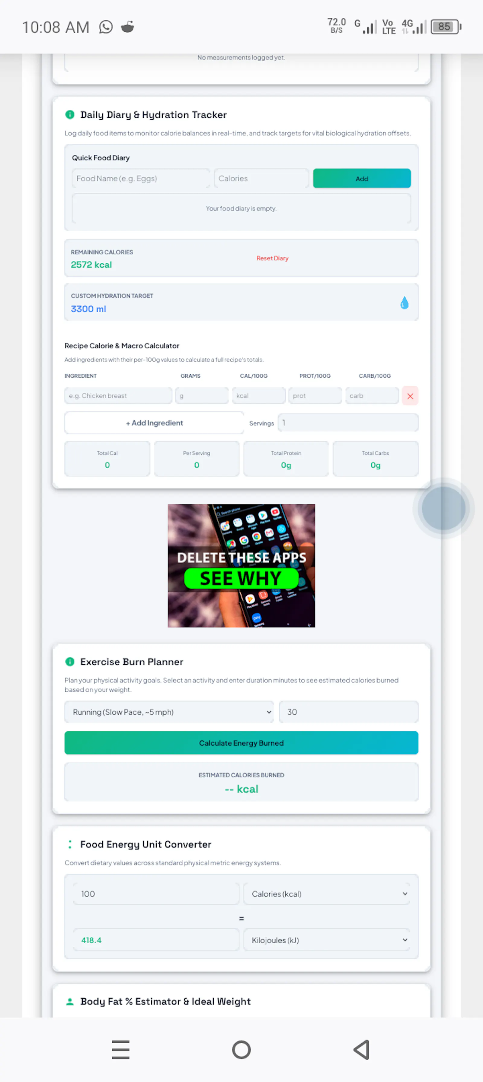 Calorie Calculator & TDEE screenshot 6
