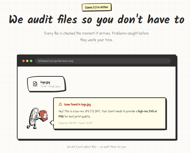 FetchAsset - Screenshot 4 showing product features and functionality