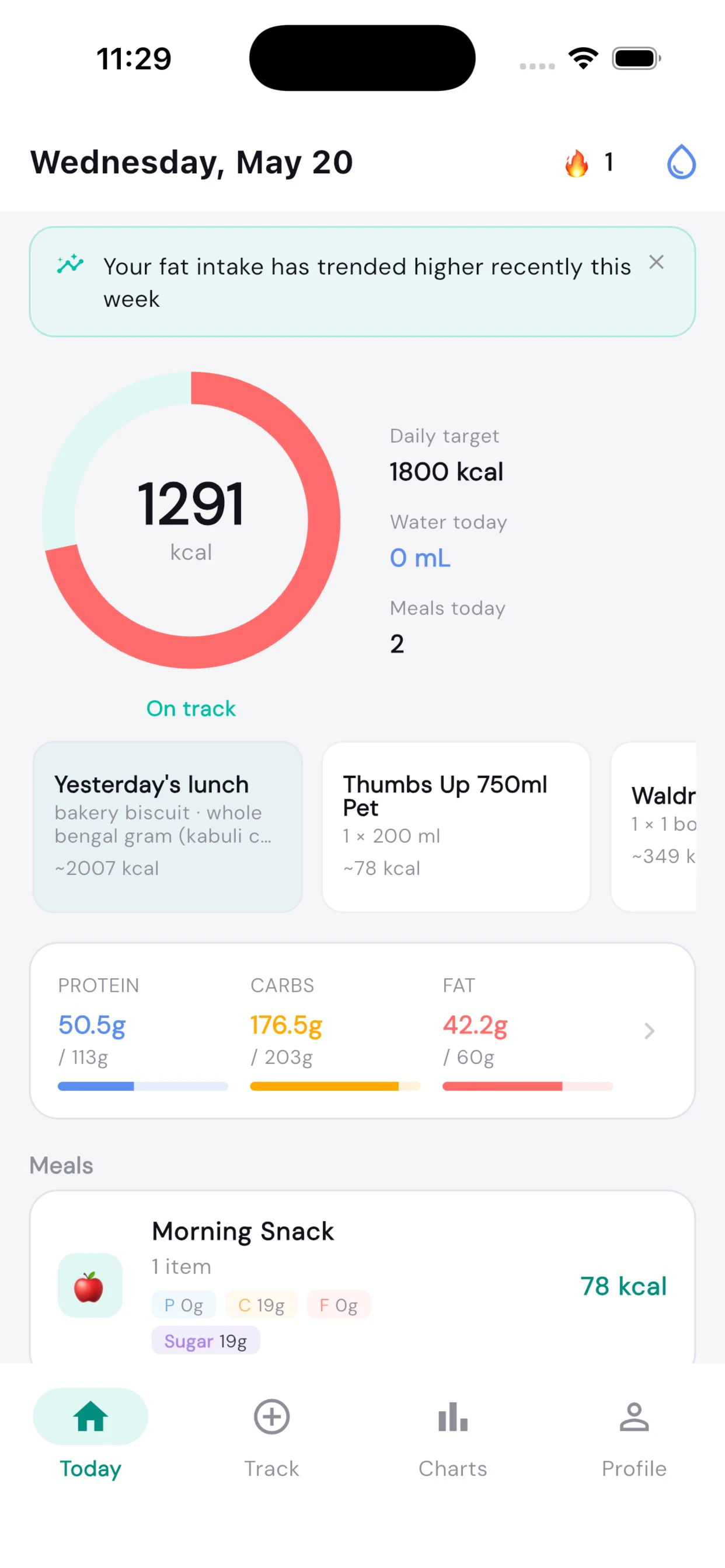 KiloJ — Calorie & Macro Tracker screenshot 1