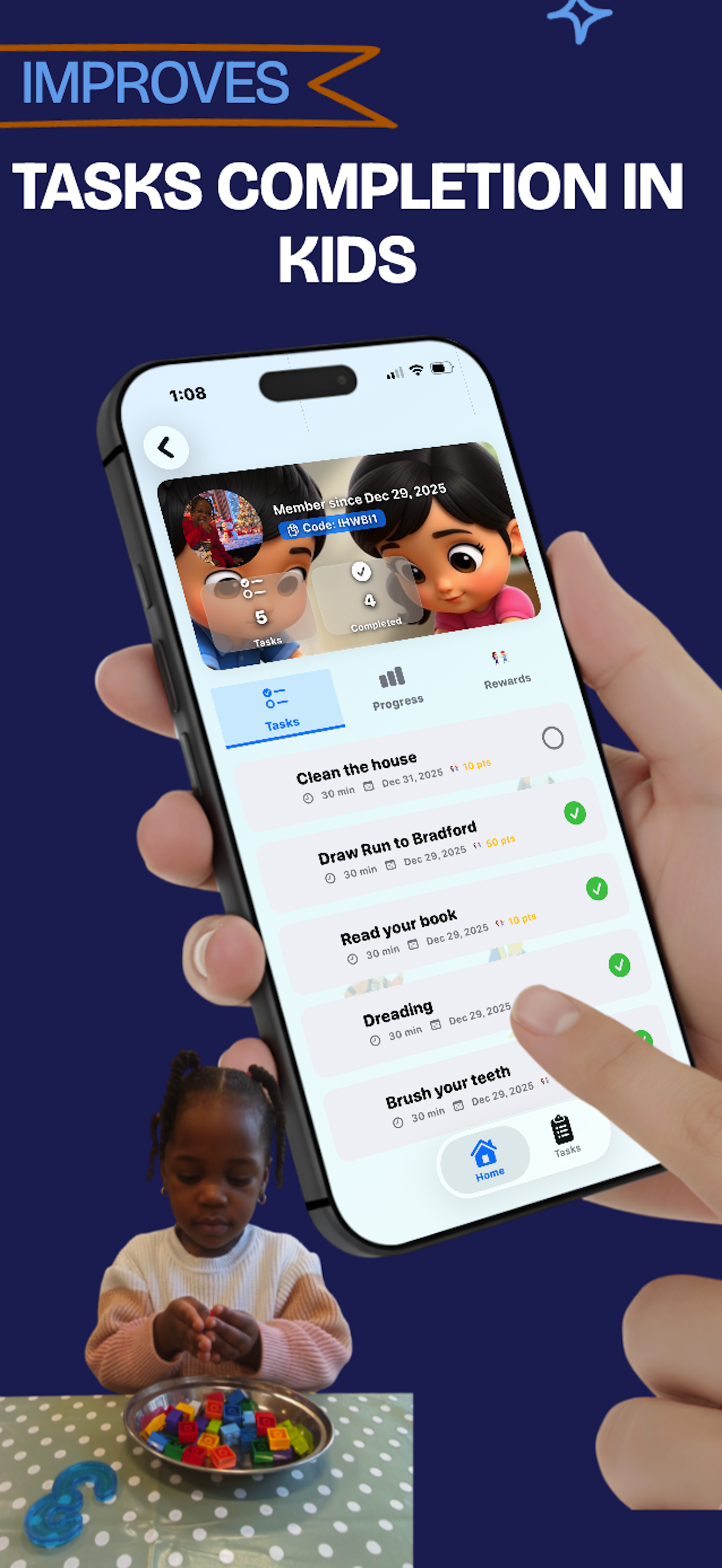 KidFocus : Family tasks Manager - Screenshot 5 showing product features and functionality