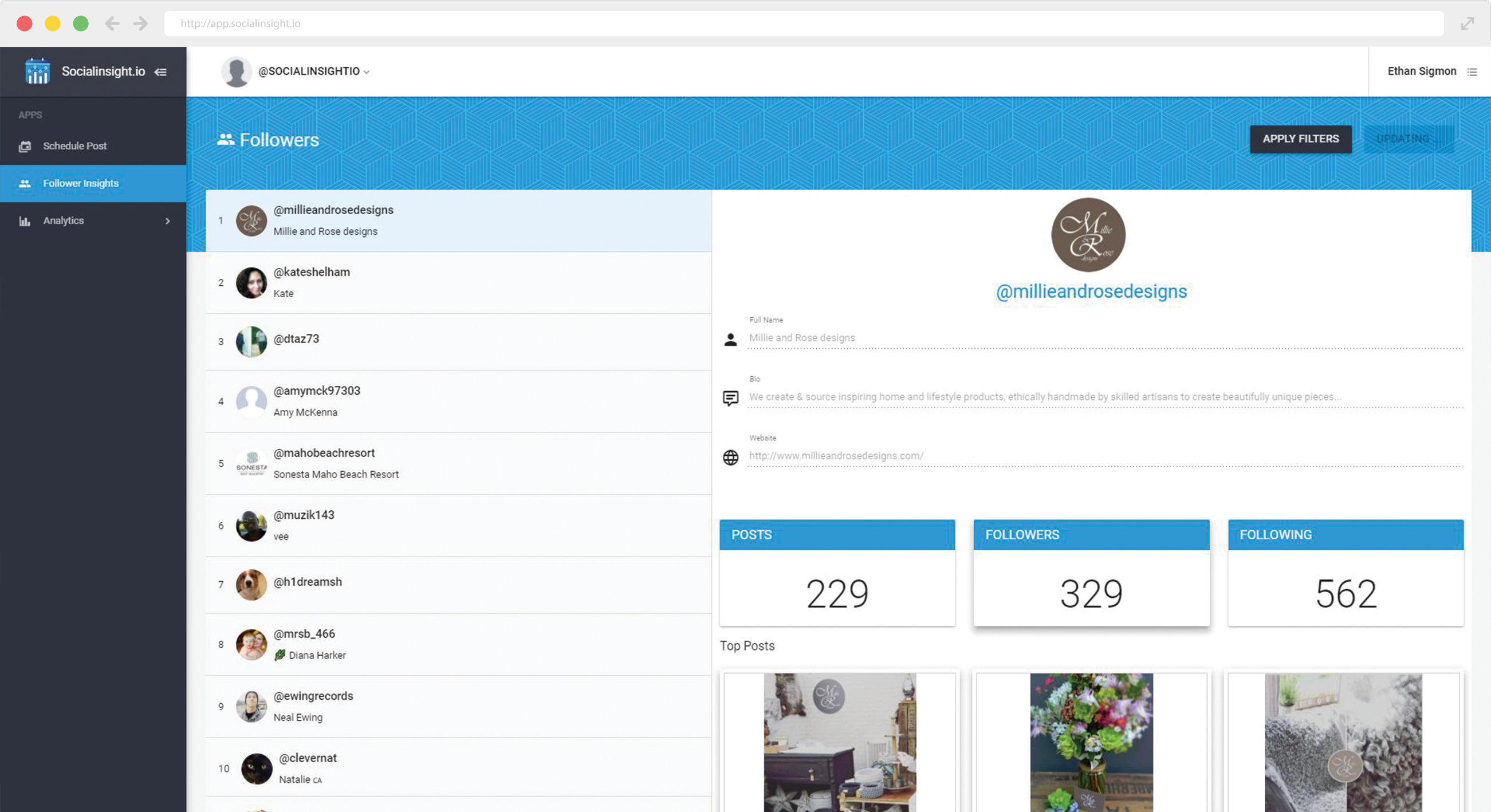 Socialinsight.io gallery image