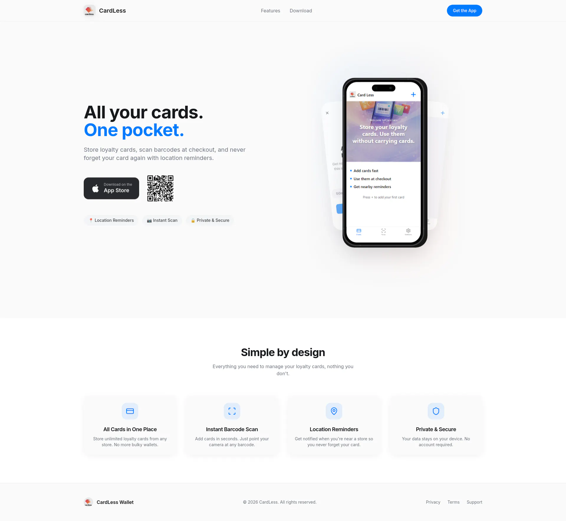 CardLess Wallet 제품 배너