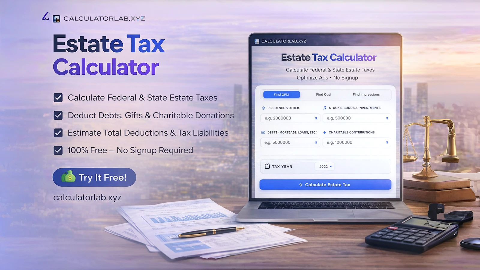 Estate Tax Calculator for Smart Planning screenshot 1