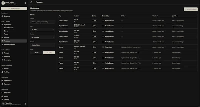 Apollo Deploy screenshot 3