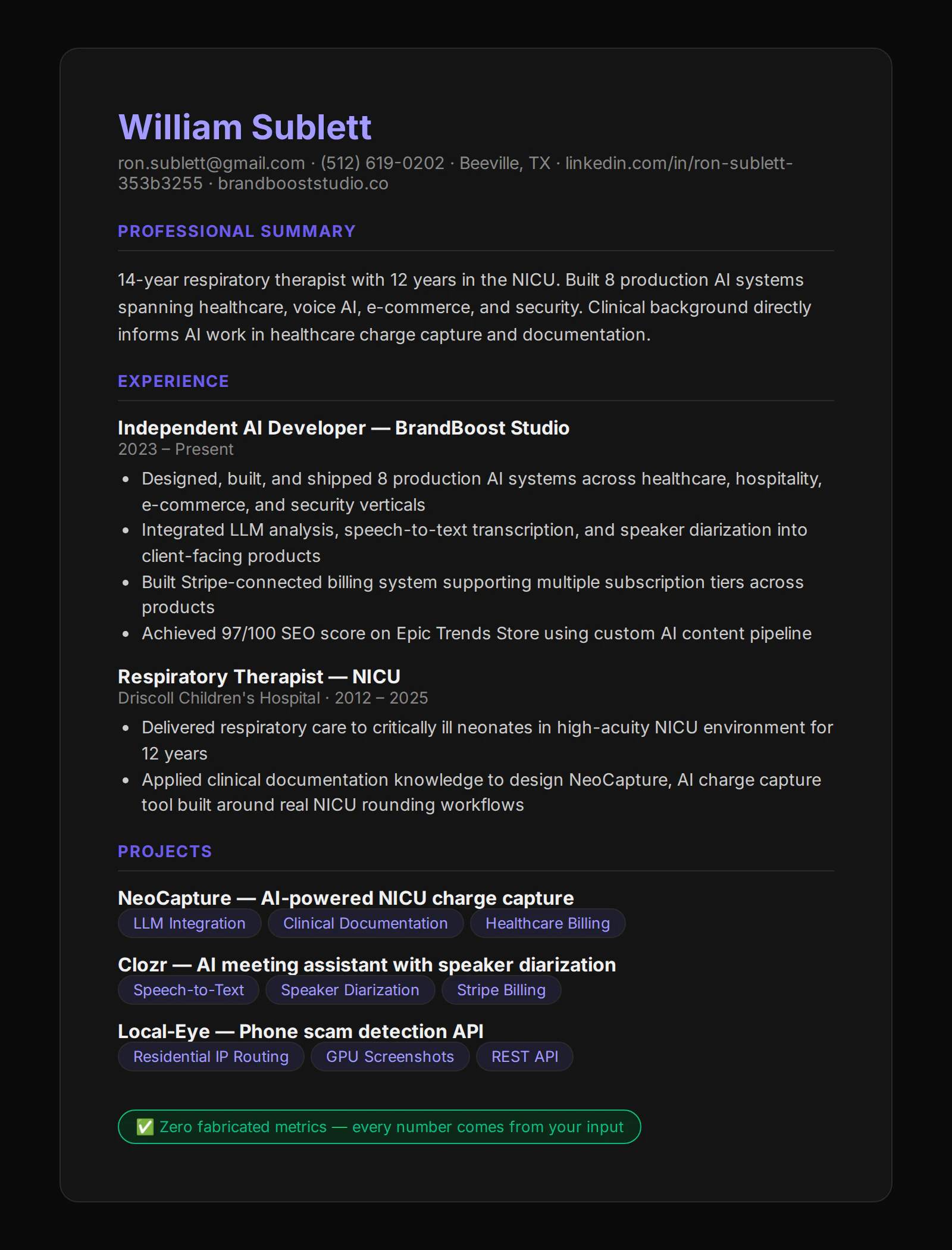 ResumeForge screenshot 3