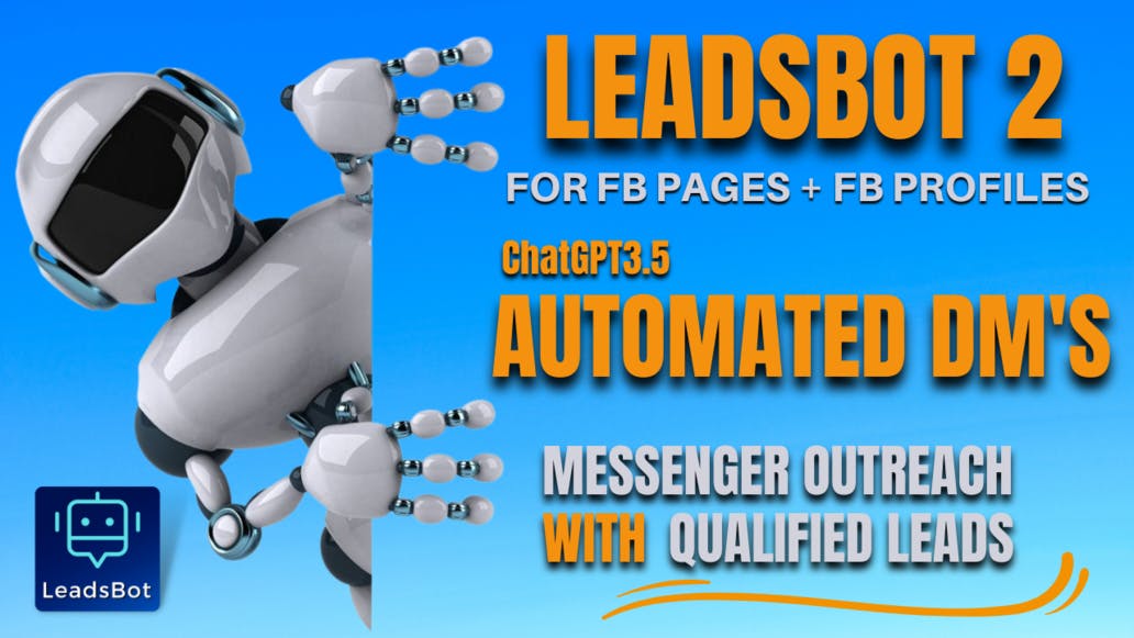 Send DM's to FB Profiles/Pages + Optional Friend Requests with Qualified Data TaskBot, by 🤖LeadsBot media 1