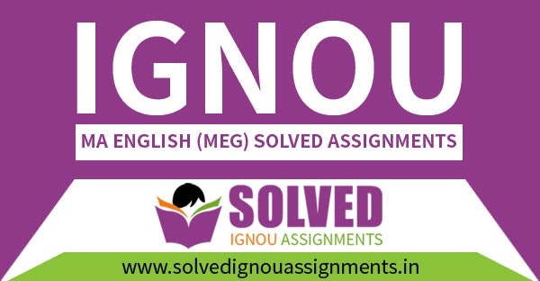 IGNOU MA English Solved Assignments