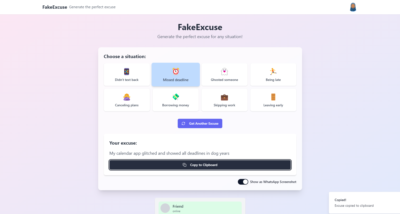 Fake Excuse gallery image