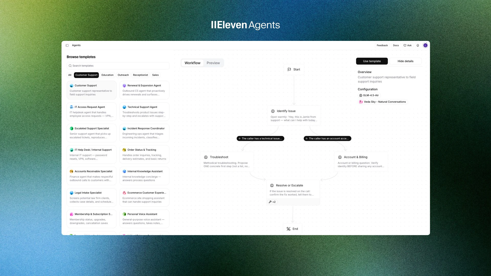 ElevenLabs Agent Templates screenshot 5