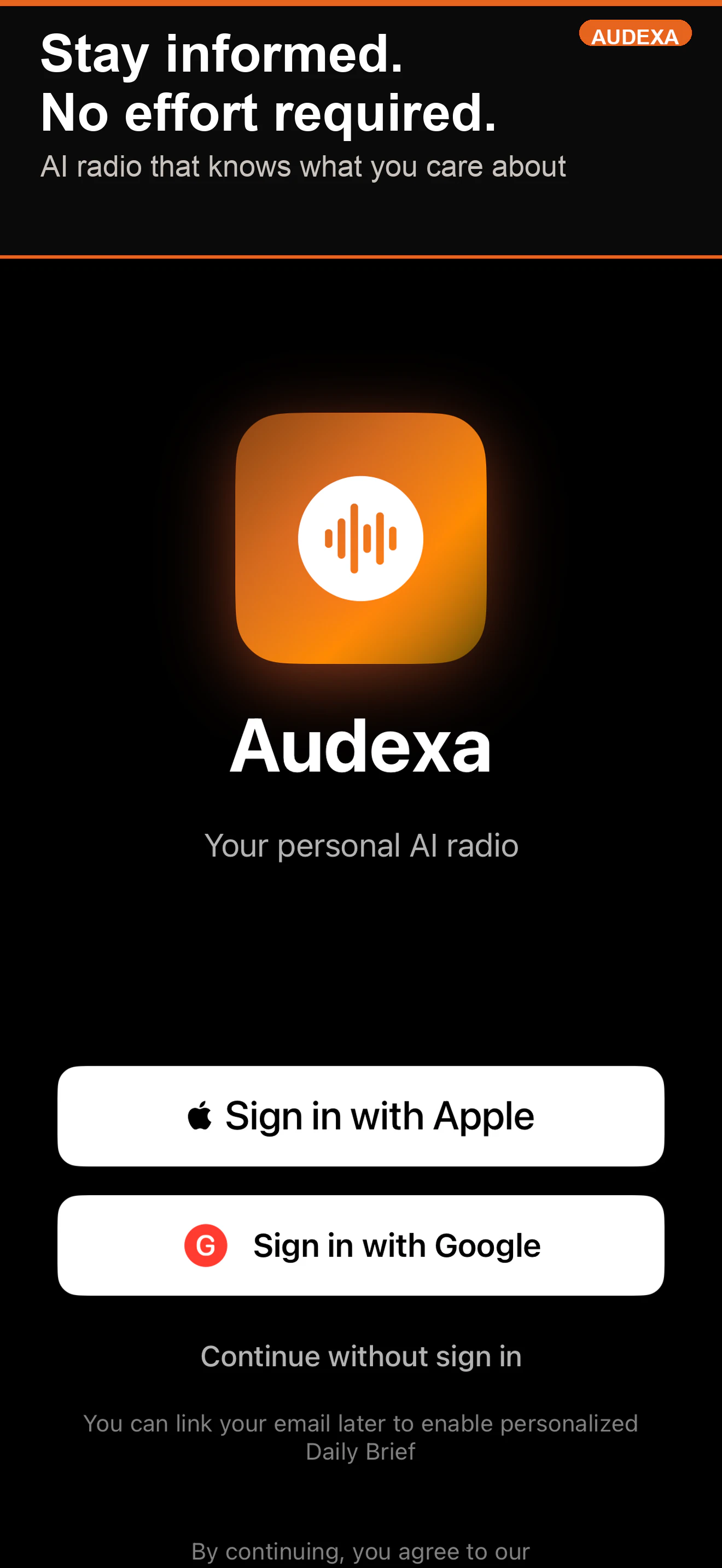 Audexa screenshot 1