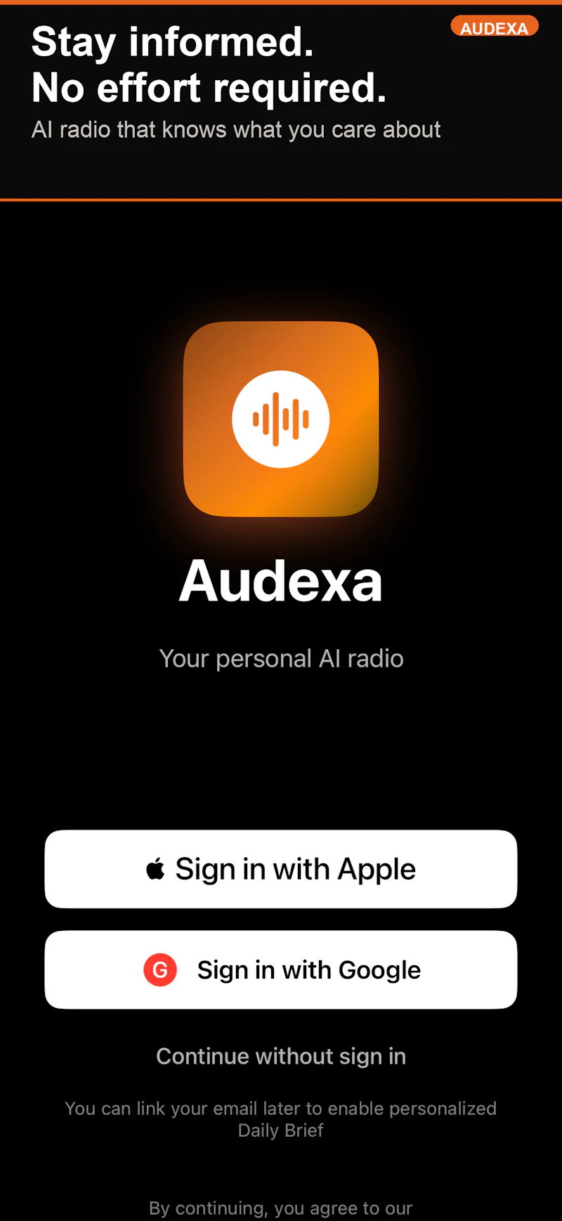 Audexa screenshot 1