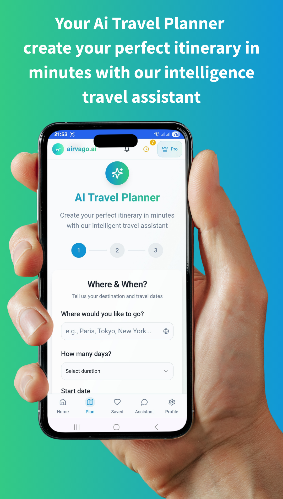 Airvago - Планируйте умные поездки с сделками с искусственным искусством, бесшовным бронированием медиа 3