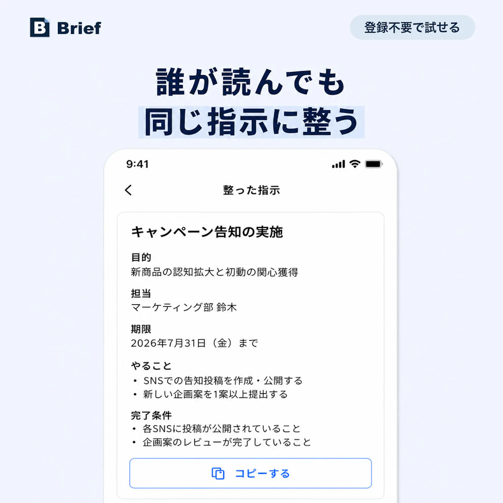 Brief screenshot 1