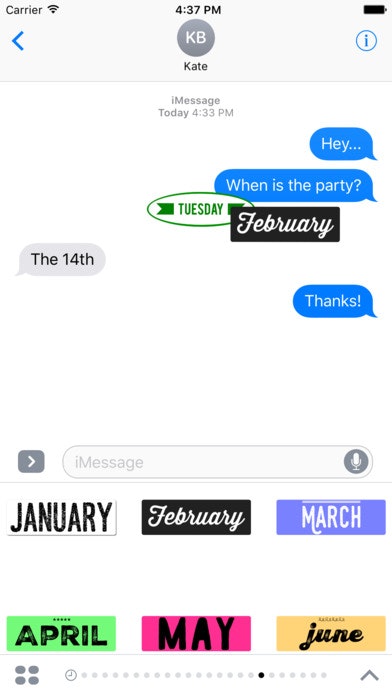 DayCals: iMessage Calendar Stickers 1 gallery image