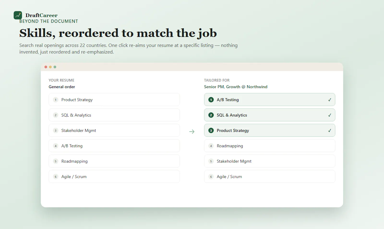 DraftCareer screenshot 2