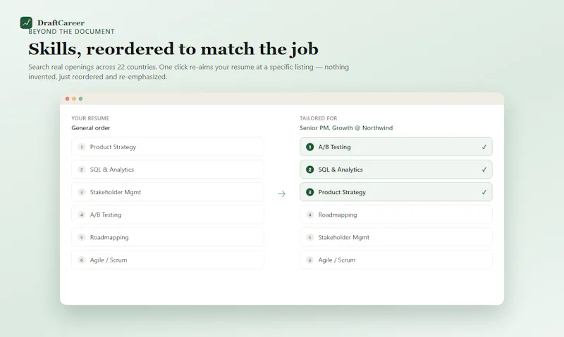 DraftCareer screenshot 2