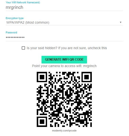 Home Wifi QR Code Generator gallery image