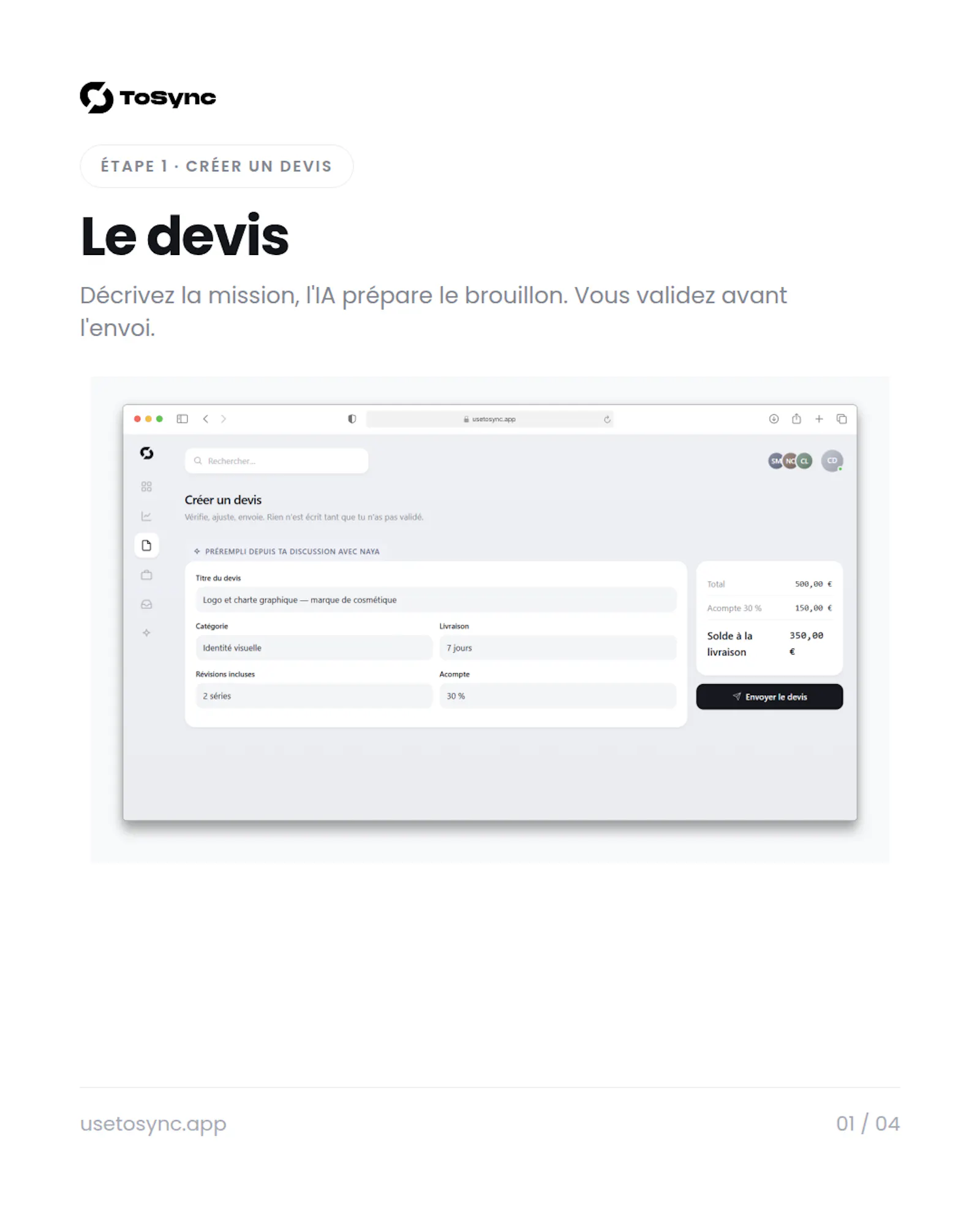 ToSync screenshot 2