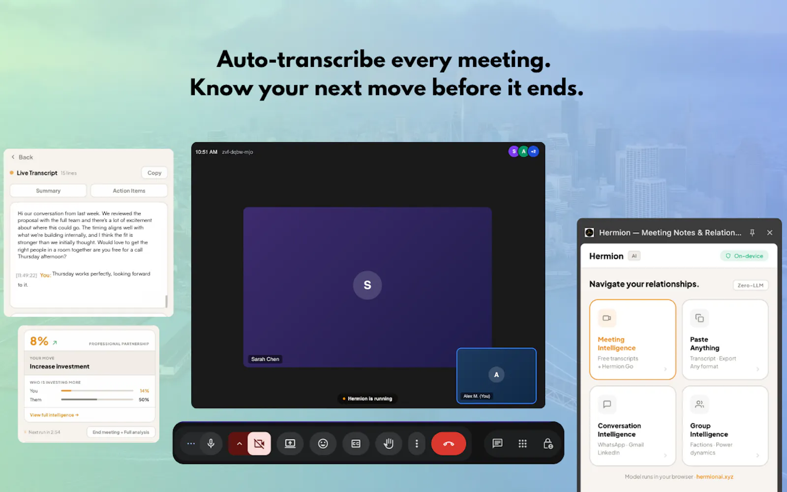 Hermion – Meetings & Relationship AI screenshot 3