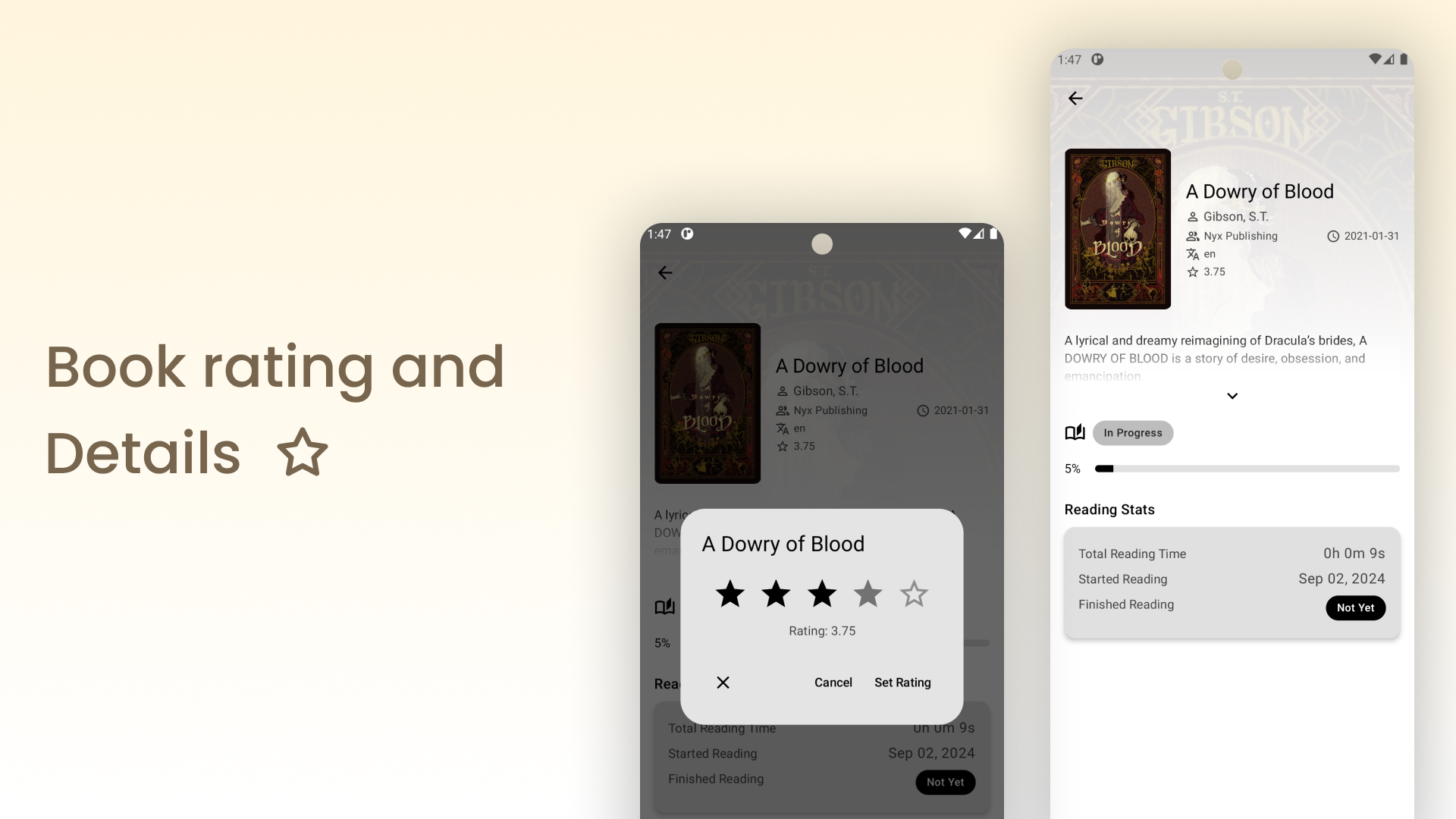 uread : eBook & Audiobook - Epubs, PDF 및 오디오 북을 읽고 진행 상황을 추적하십시오 미디어 6