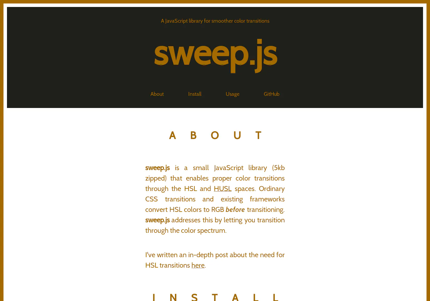 Sweep.js