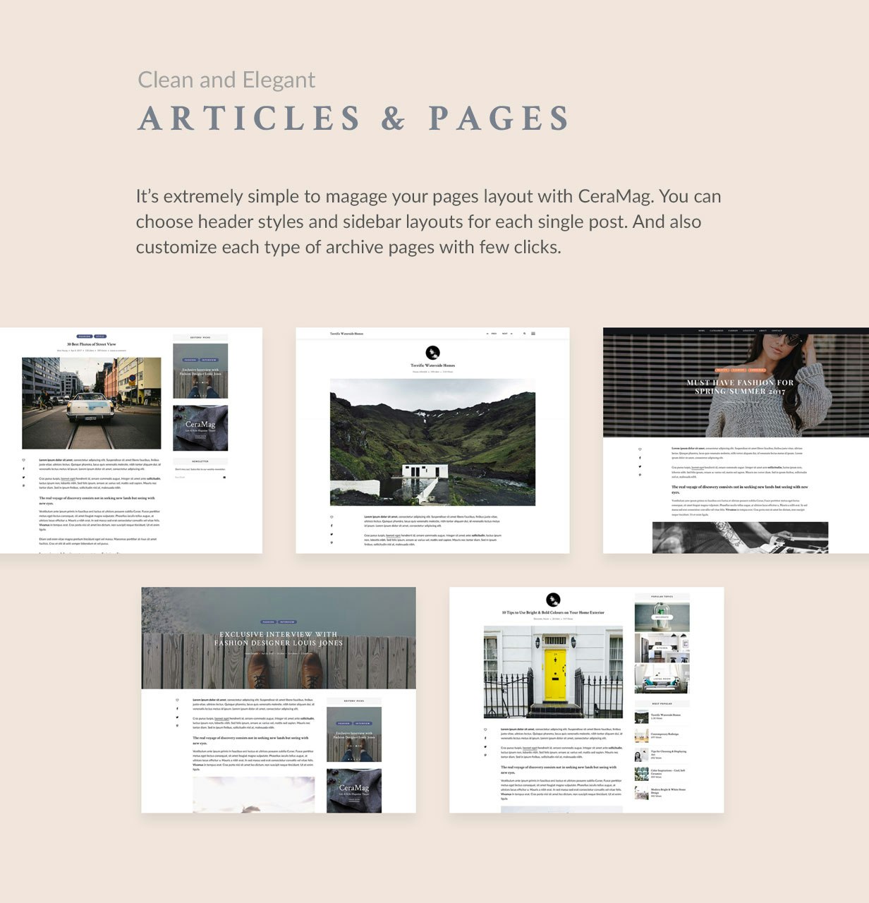 CeraMag – Life & Style Magazine Theme gallery image