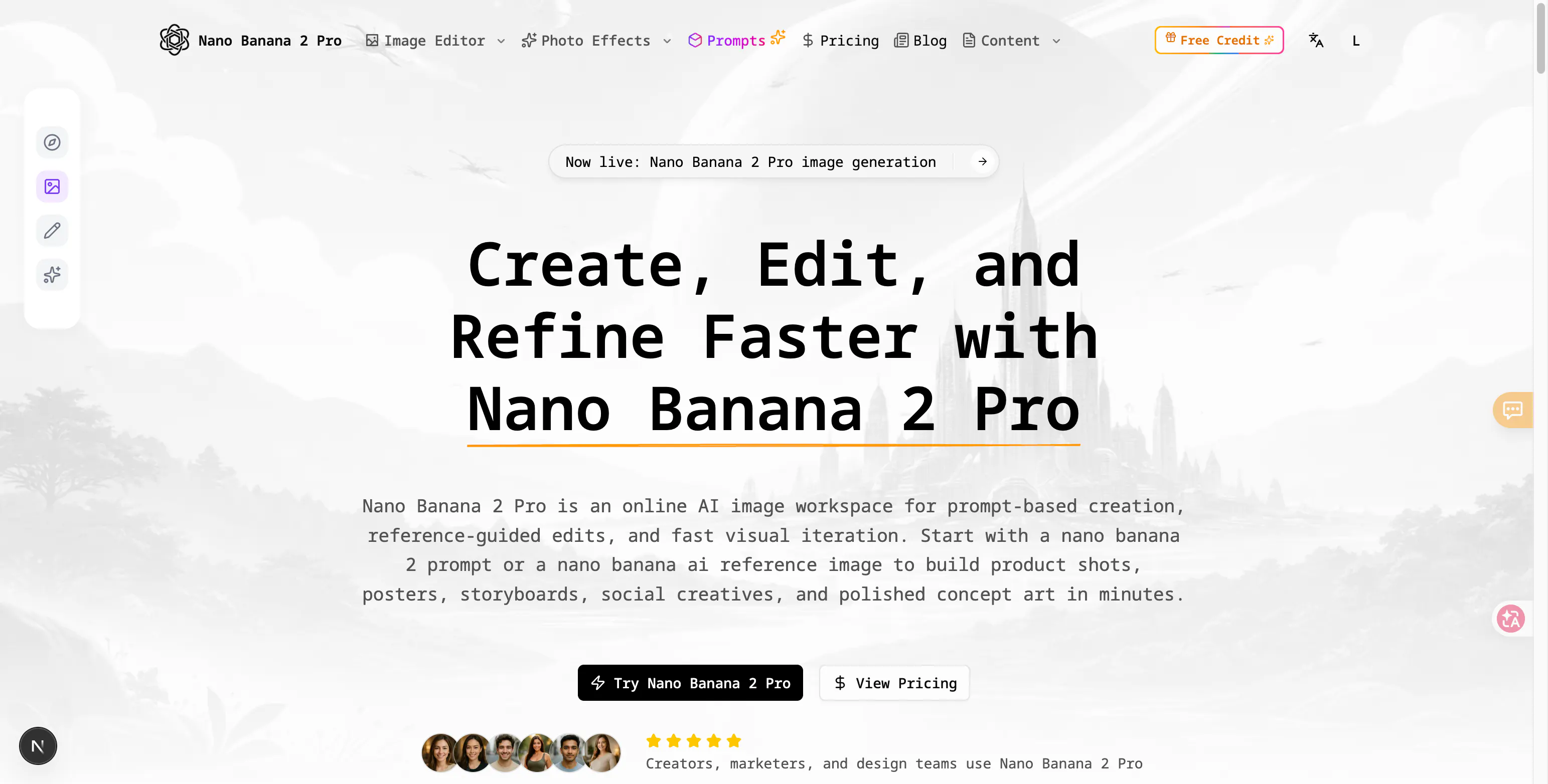 Nano Banana 2 Pro 제품 배너