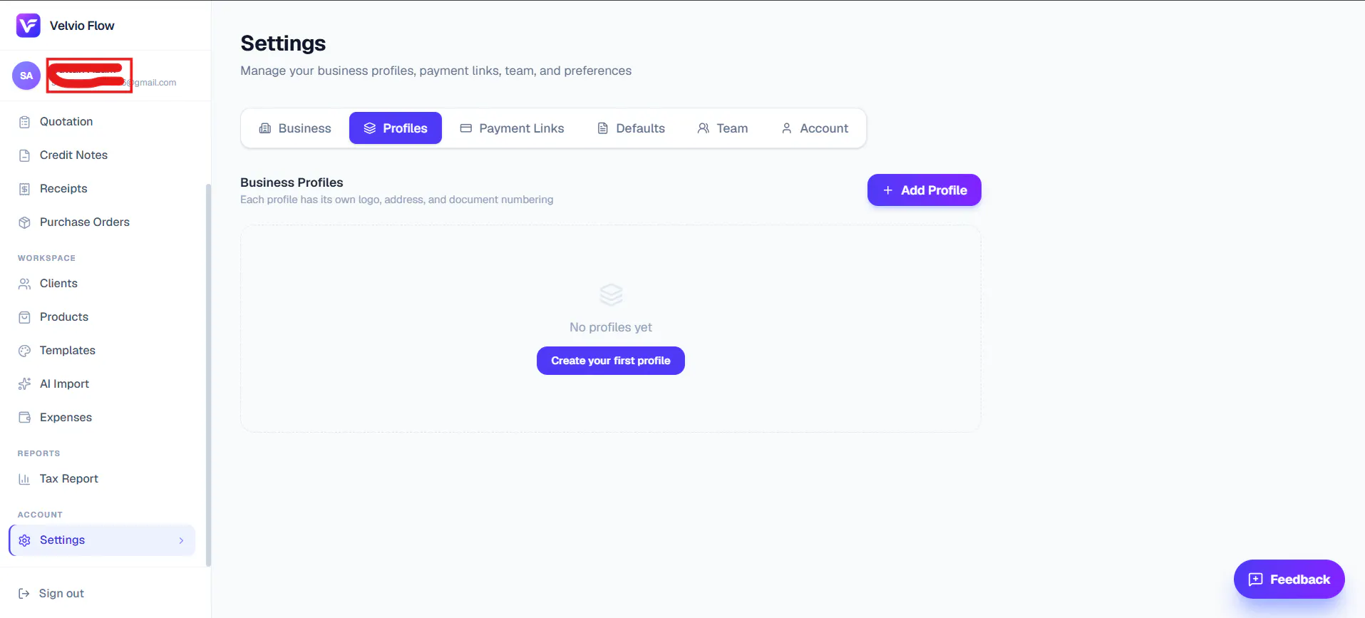 Velvio Flow — Professional Invoicing gallery image