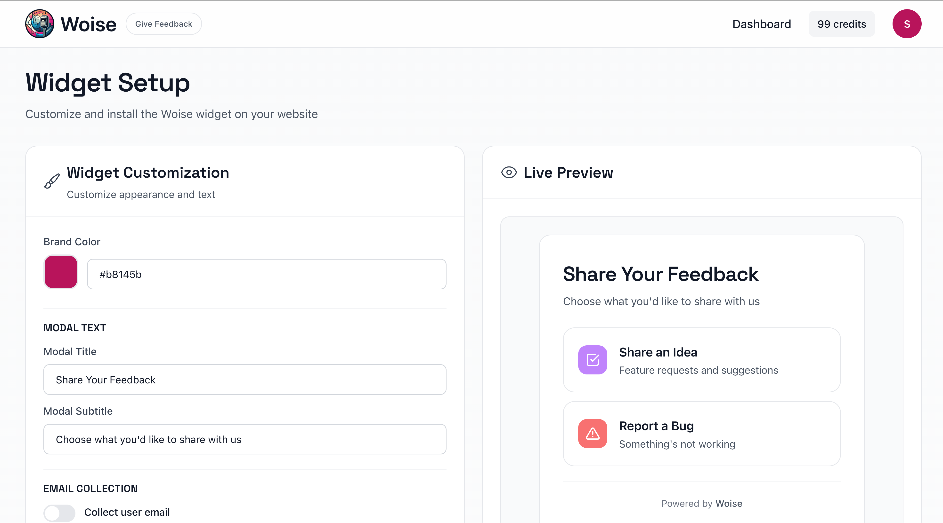 Woise - Screenshot 3 showing product features and functionality