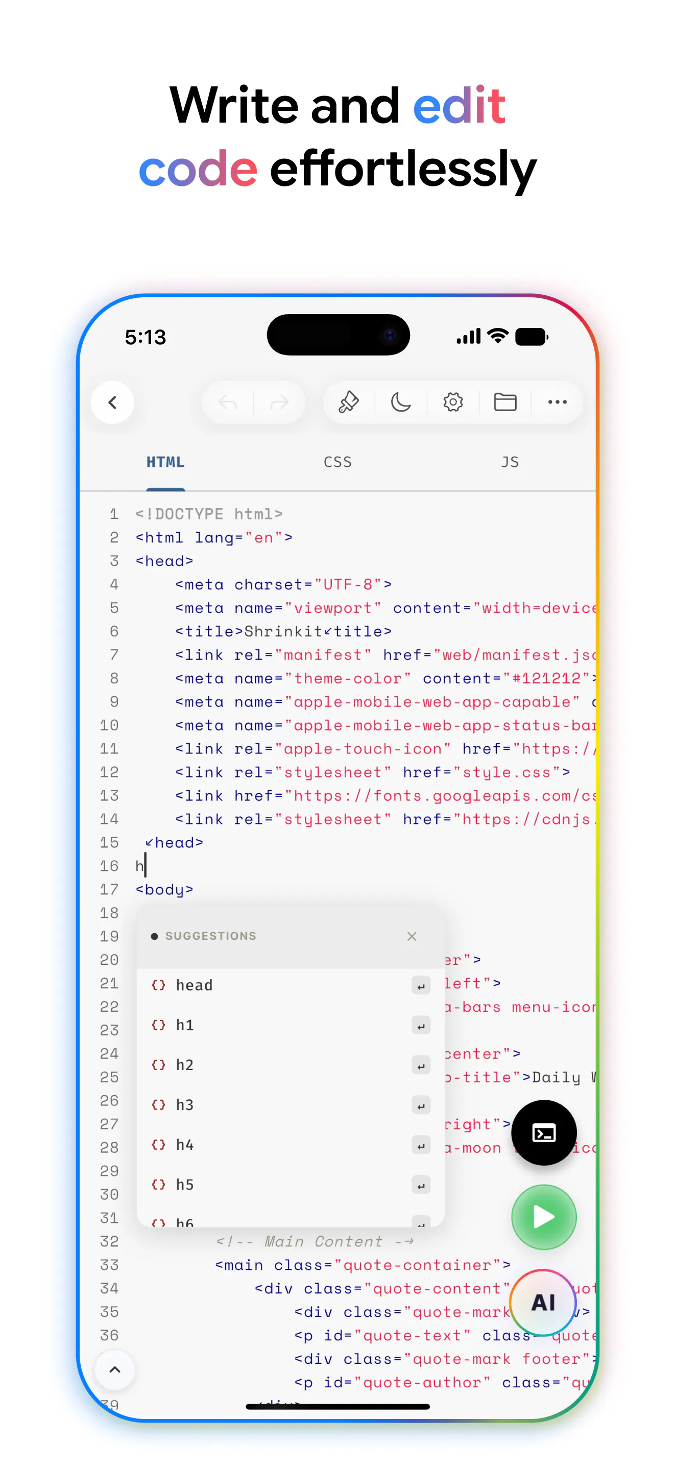 Web IDE gallery image
