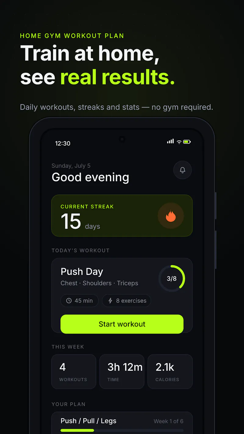 HomeGym: Home Workout Plan screenshot 6
