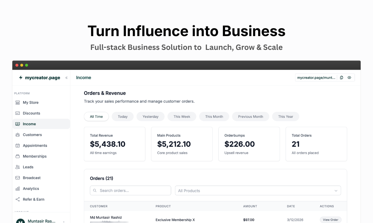 mycreator.page gallery image