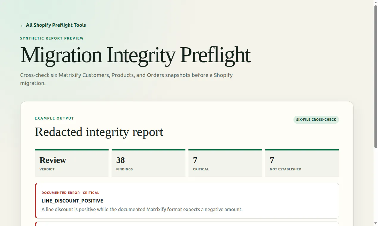 Shopify Preflight Tools gallery image